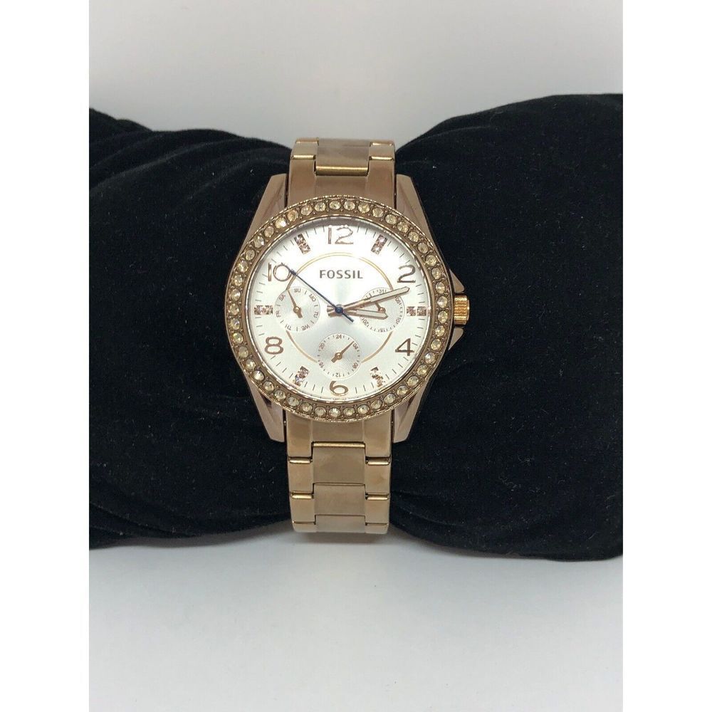 Fossil ES3887 Riley Multi-Function Silver Dial Watch Women's Analog Watch Bb219